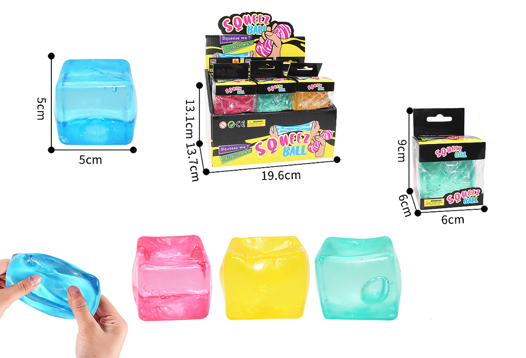 12pc Squishy Squeez Ball with Display Box