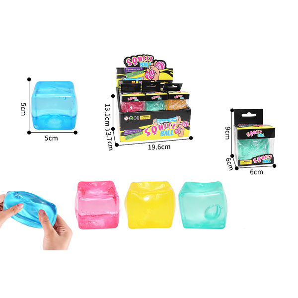 12pc Squishy Sugar Ice Cube with Display Box