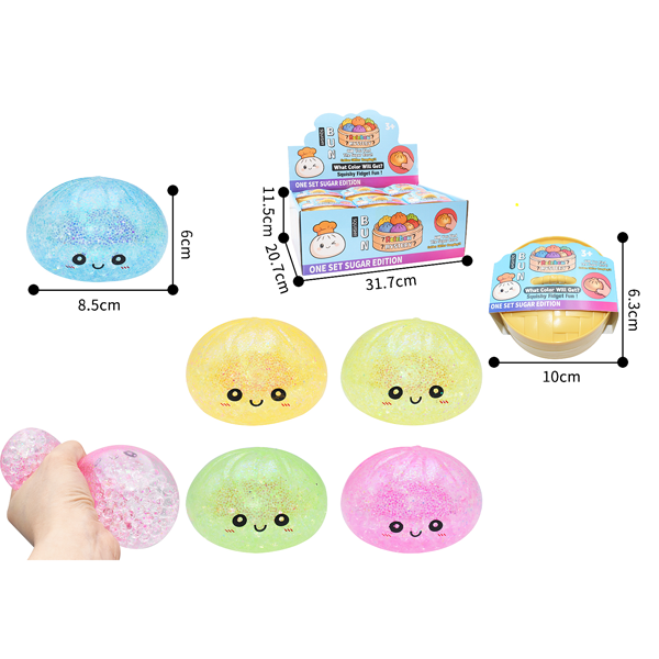 12pc Mystery Squishy Buns with Display Box