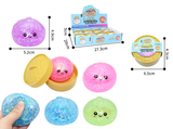 12pc Squishy Bun Rainbow Mystery with Display Box