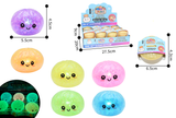 24pc Squishy Bun Rainbow Mystery Night Glow with Display Box