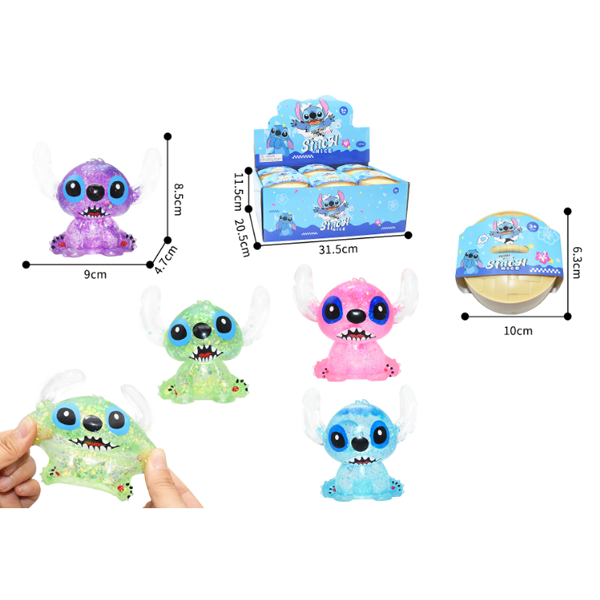 12pc Mystery Cartoon Squishy Buns with Display Box