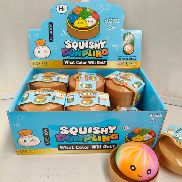 12pc Squishy Bun Rainbow Mystery with Display Box