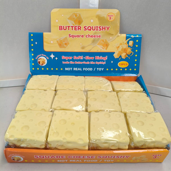 12pc Squishy Cheese with Display Box