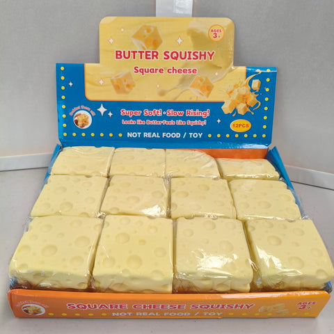 12pc Squishy Cheese with Display Box