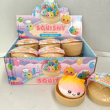 12pc Mystery Squishy Unicorn Buns with Display Box
