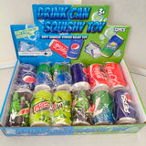 12pc Squishy Drink Can with Display Box