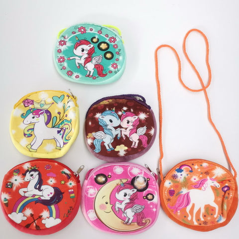 12pc Plush Kids Crossbody Bags