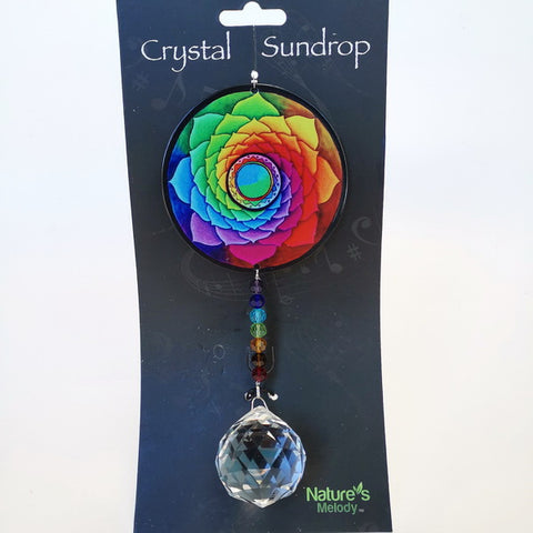 Chakra Large Crystal Suncatcher