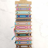 12pc Handmade Woven Bracelet