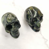 Skull Gemstone 5cm-Green Moss Agate