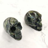 Skull Gemstone 5cm-Green Moss Agate