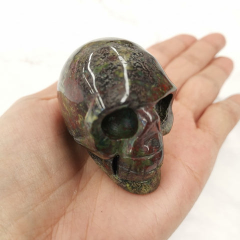 Skull Gemstone 5cm-Dragon Blood Stone