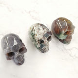 Skull Gemstone 5cm-Moss Agate