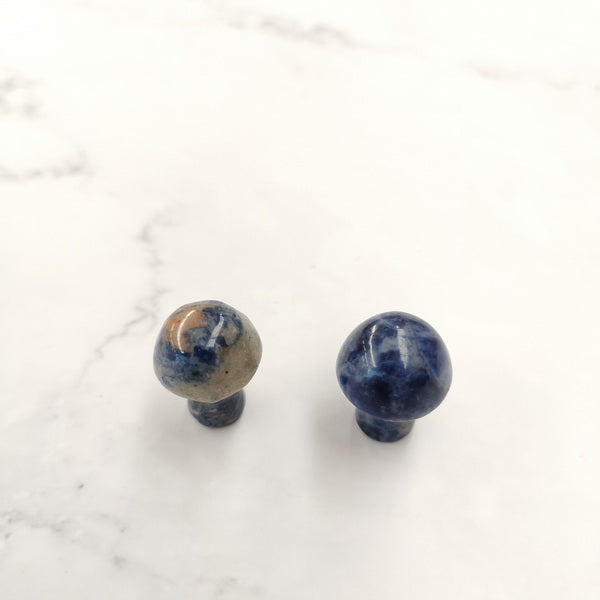 Mini Mushroom Gemstone 2cm-Sodalite