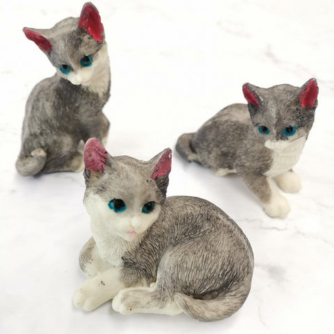 3pc Cat Figurine