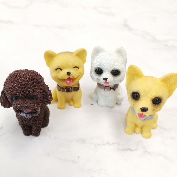 4pc Dog Figurine