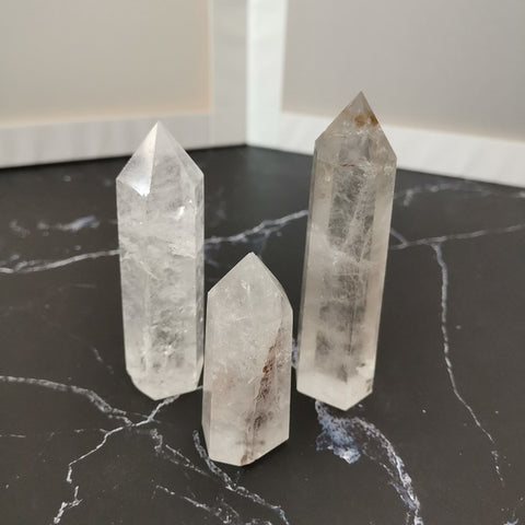 Gemstone Column-Clear Quartz