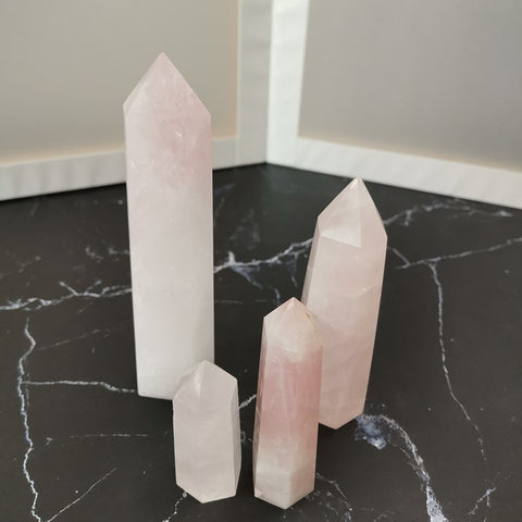 Gemstone Column-Rose Quartz
