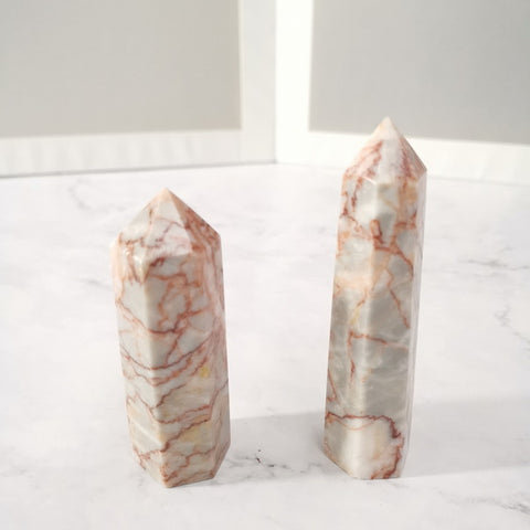 Gemstone Column-Red Vein Jasper