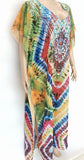 X-Large Long Hand Embellished Kaftan Dress Free Size