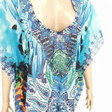 X-Large Long Hand Embellished Kaftan Dress Free Size