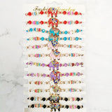 12pc Hand Beaded Bracelet