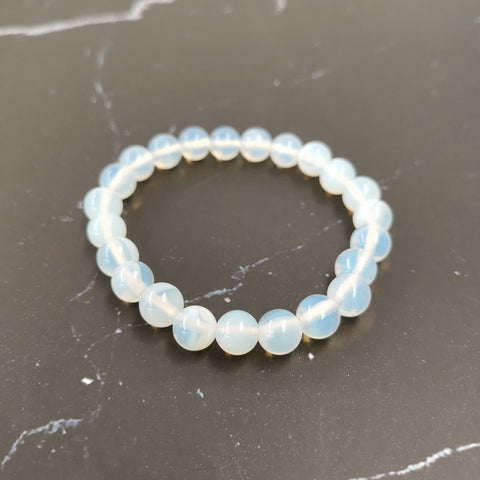 Gemstone Beaded Bracelet-Opal