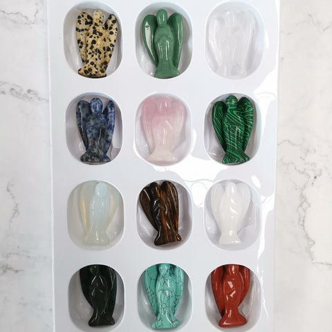 12pc Natural Gemstone 5cm-Angel