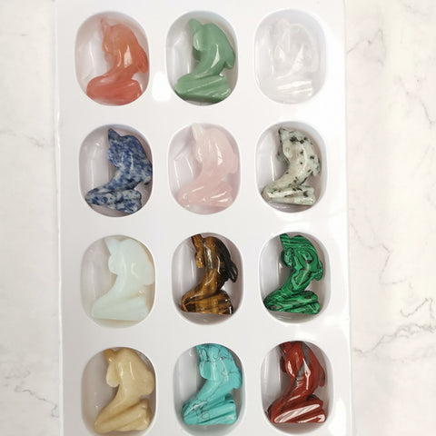 12pc Natural Gemstone 5cm-Dolphin