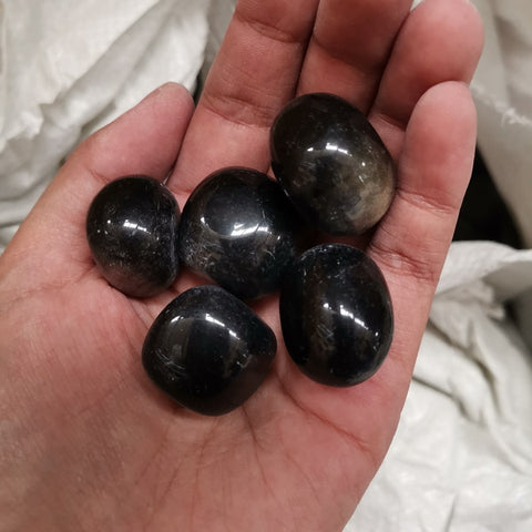 100g Natural Tumbled Gemstones-Obsidian