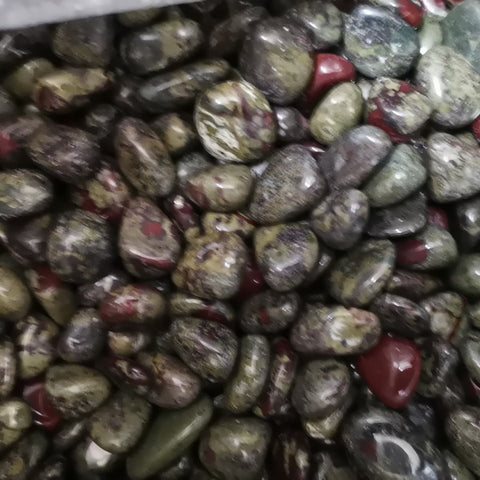 100g Natural Tumbled Gemstones-Dragon's Blood Jasper