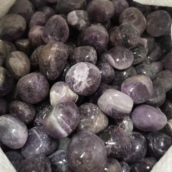 100g Natural Tumbled Gemstones-Amethyst