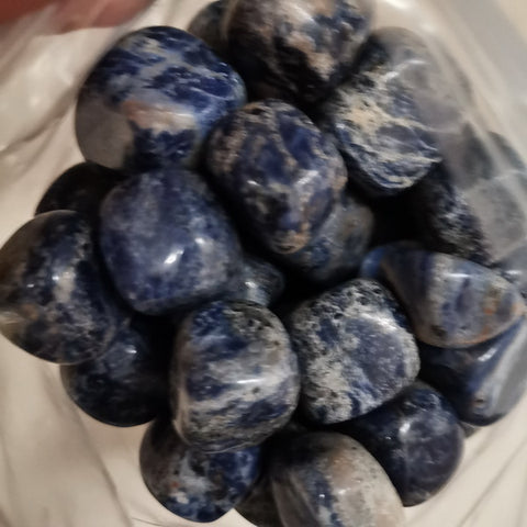 100g Natural Tumbled Gemstones-Lapis