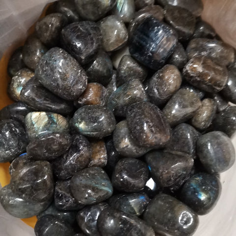 100g Natural Tumbled Gemstones-Labradorite