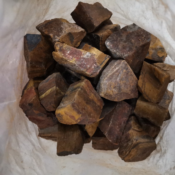 100g Natural Raw Gemstones-Tiger Eyes