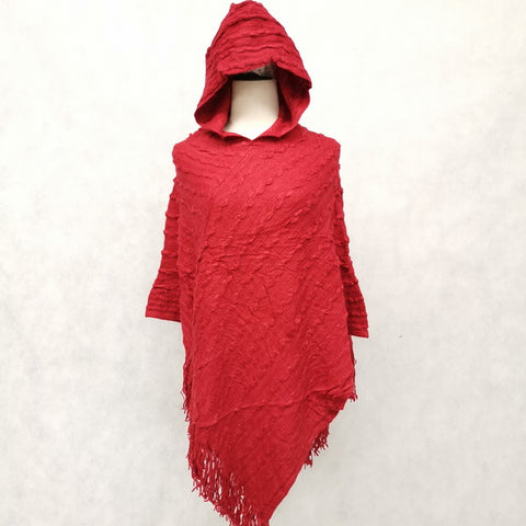 Free Size Hooded Poncho