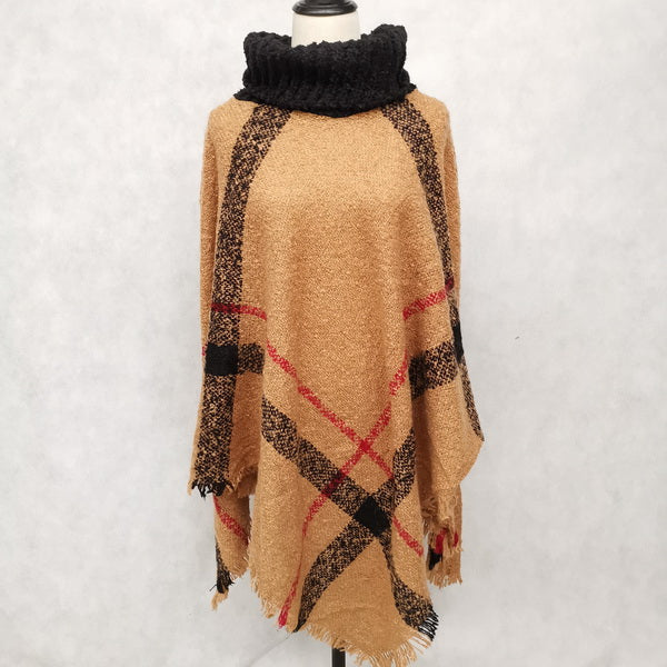 Free Size Turtle Neck Poncho