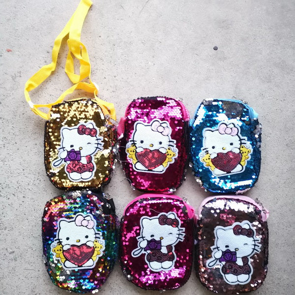 12pc Kids Sequins Crossbody Bags