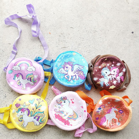 12pc Plush Kids Crossbody Bags