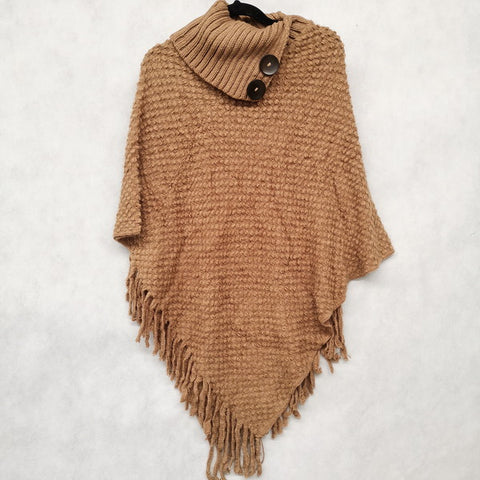 Free Size Turtle Neck Poncho
