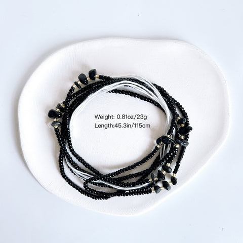 Boho Gemstone Beaded Bracelet Waist Chain