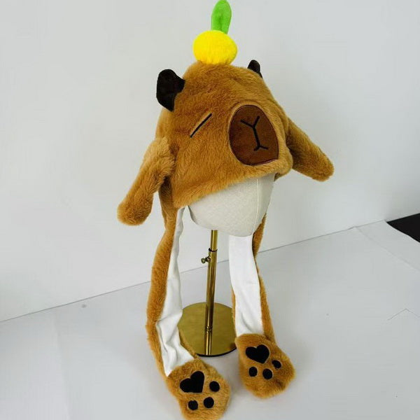 Winter Plush Moving Ear Hat