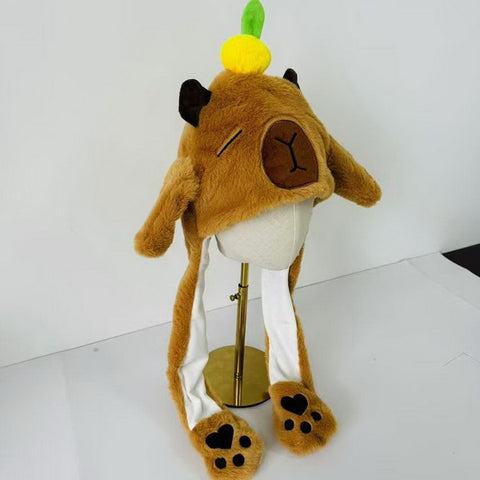 Winter Plush Moving Ear Hat
