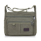 Large Canvas Multi-pockets Bag