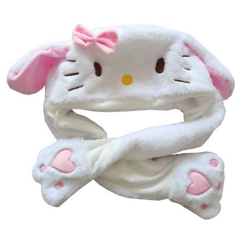 Winter Plush Moving Ear Hat