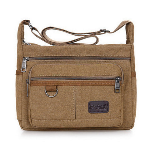 Large Canvas Multi-pockets Bag