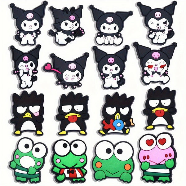 16pc Cartoon PVC Shoes Charms Decor For Croc