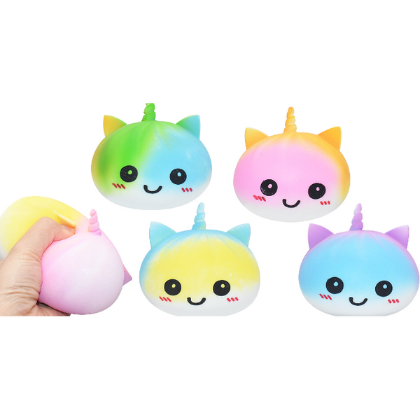 12pc Mystery Squishy Unicorn Buns with Display Box
