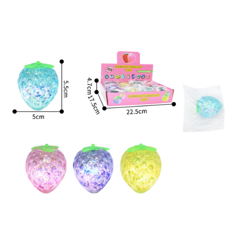 12pc Squishy Strawberry with Display Box